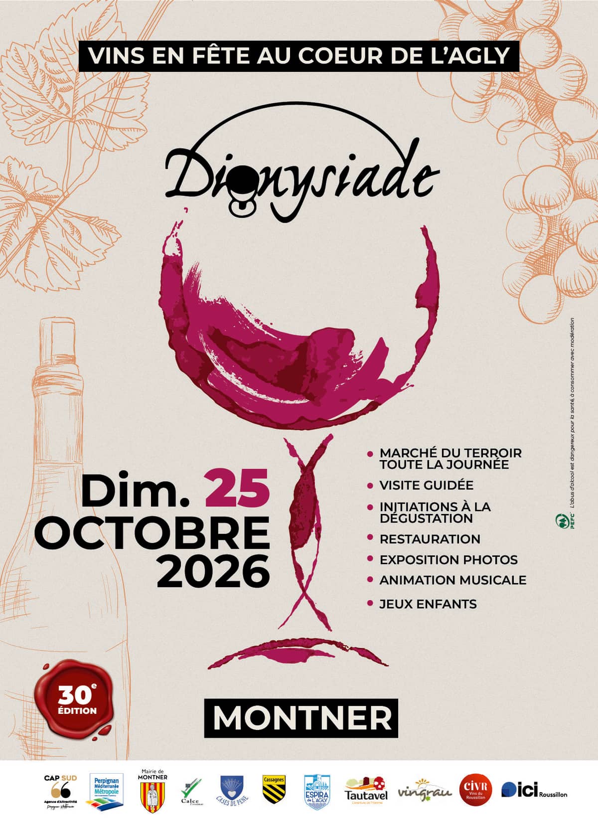 Illustration de l'événement : VIGNOBLES EN SCENE - LA DIONYSIADE – 30ᵉ ÉDITION