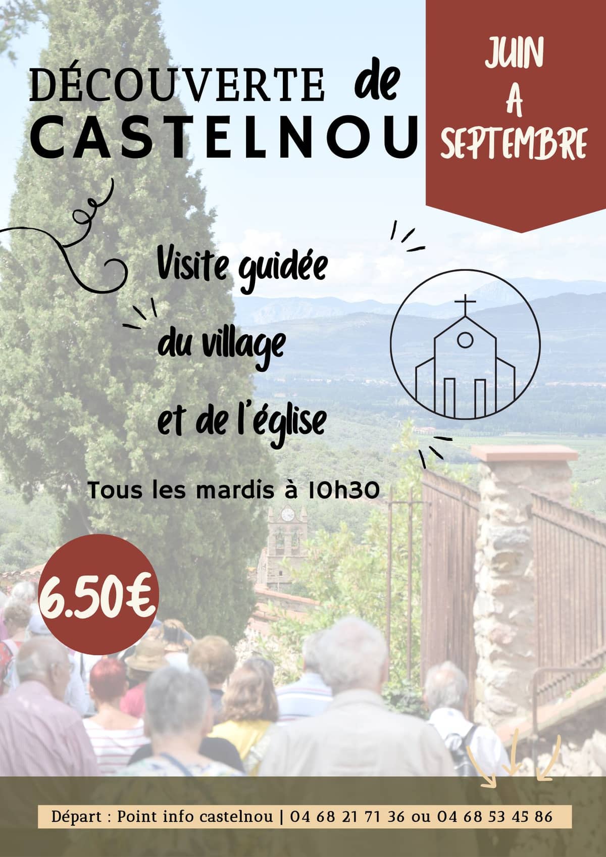 Illustration de l'événement : VISITE GUIDÉE DU VILLAGE DE CASTELNOU