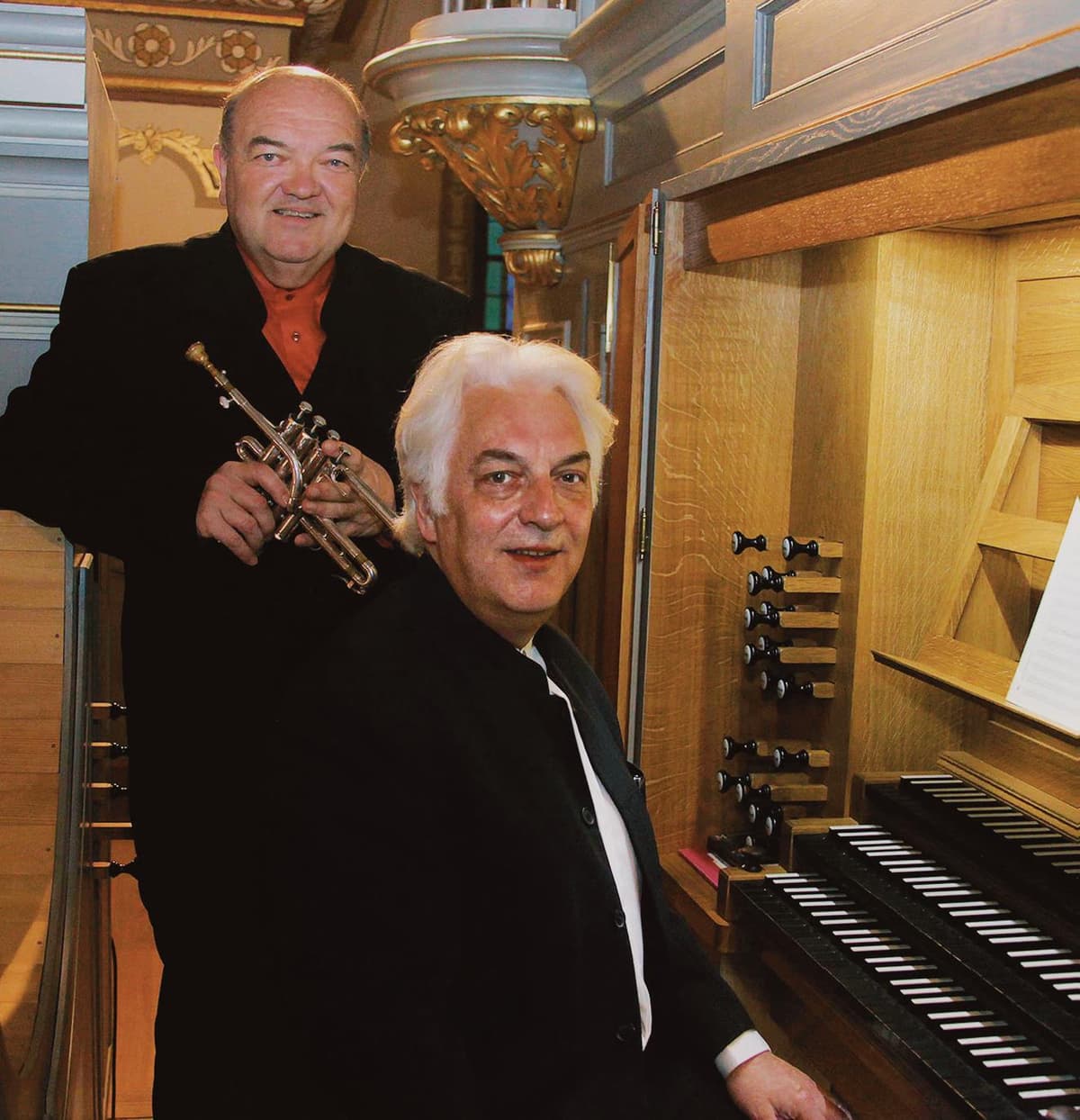 Illustration de l'événement : CONCERT TROMPETTE ET ORGUE – BERNARD SOUSTROT ET JEAN DEKYNDLES MARDIS D'ELNE -