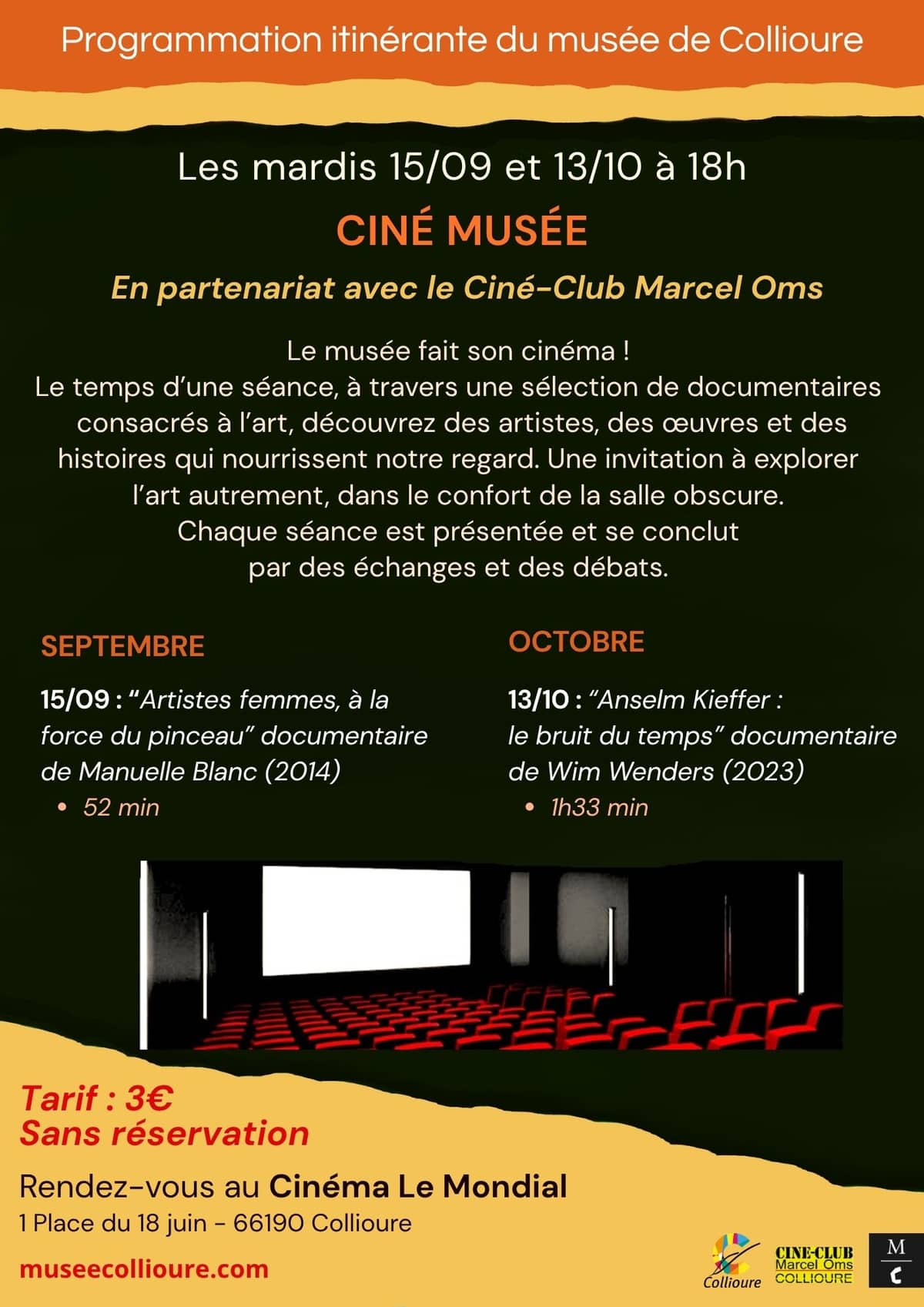 Illustration de l'événement : CINÉ MUSÉE