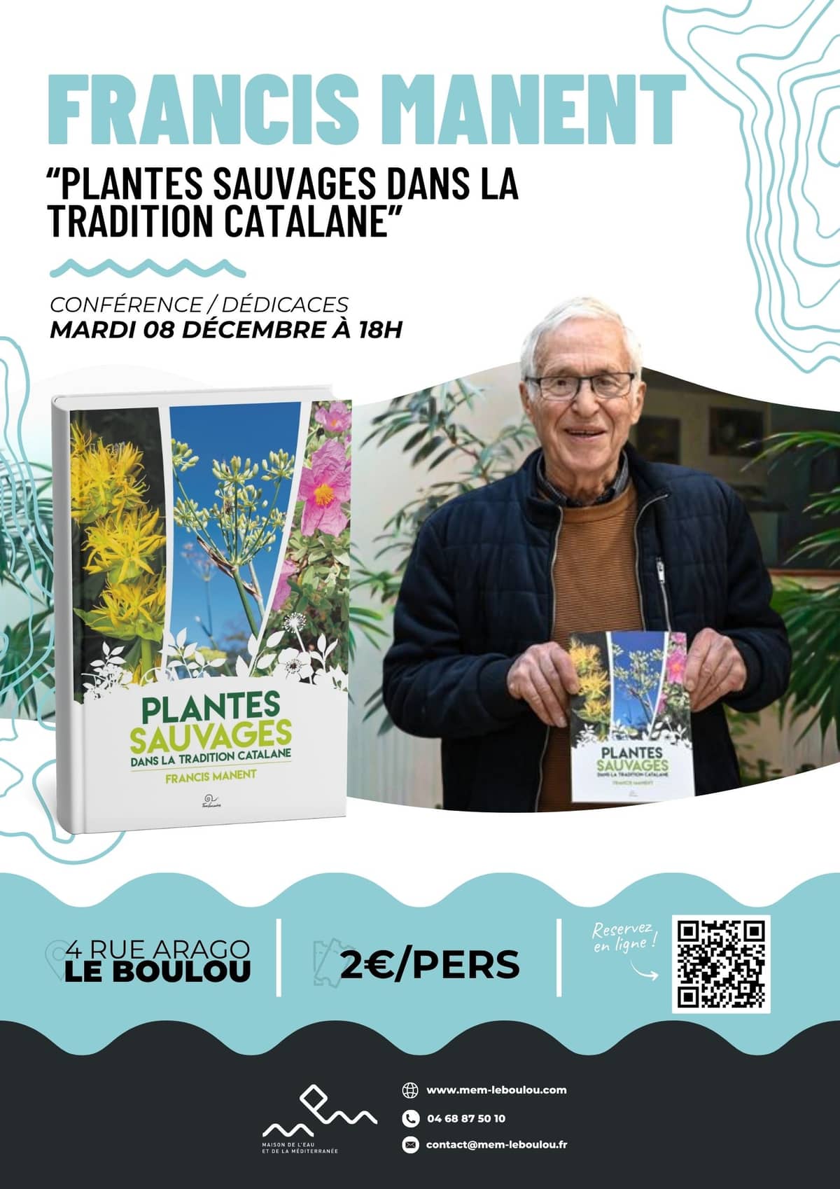 Illustration de l'événement : CONFÉRENCE FRANCIS MANENT, " LES PLANTES SAUVAGES"