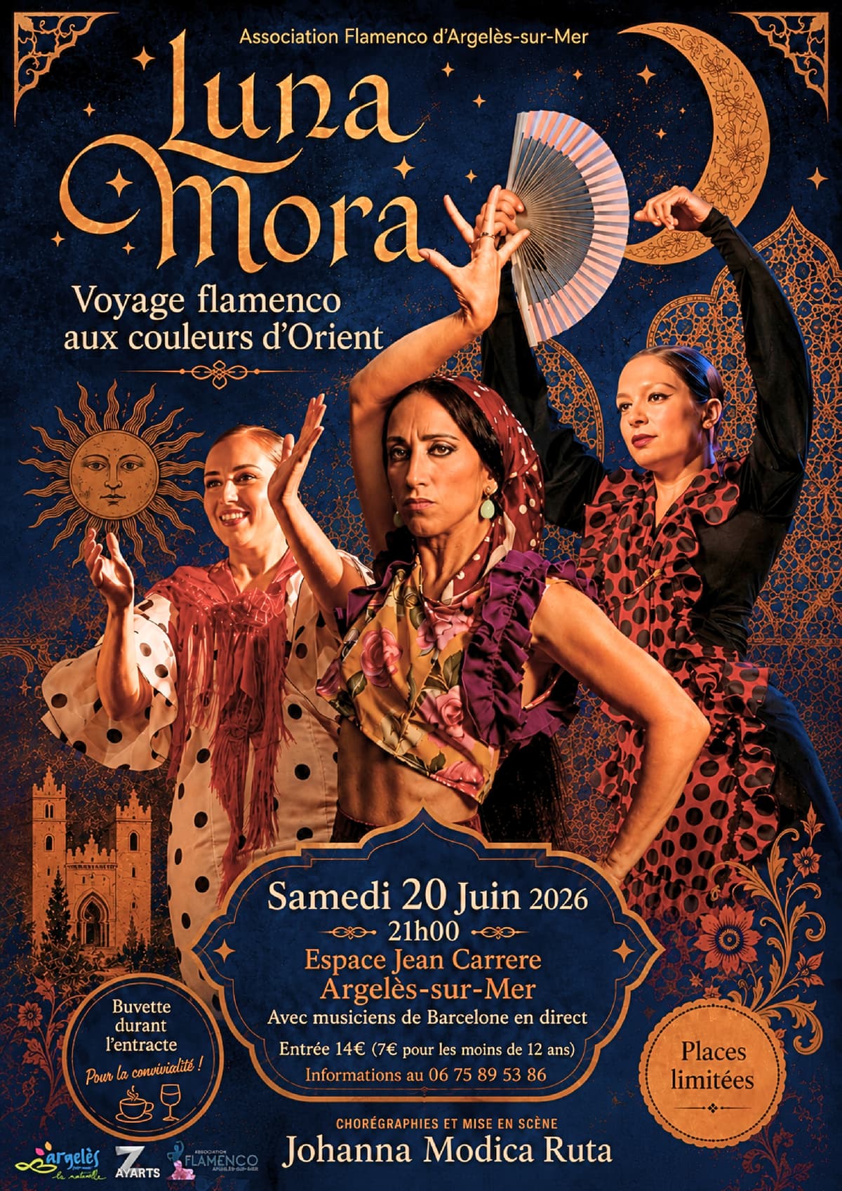 Illustration de l'événement : LUNA MORA-VOYAGE FLAMENCO AUX COULEURS D'ORIENT