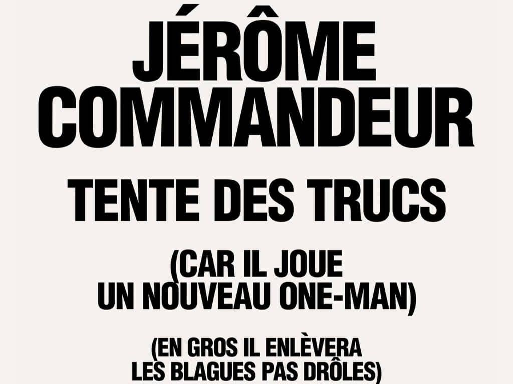 Illustration de l'événement : JEROME COMMANDEUR