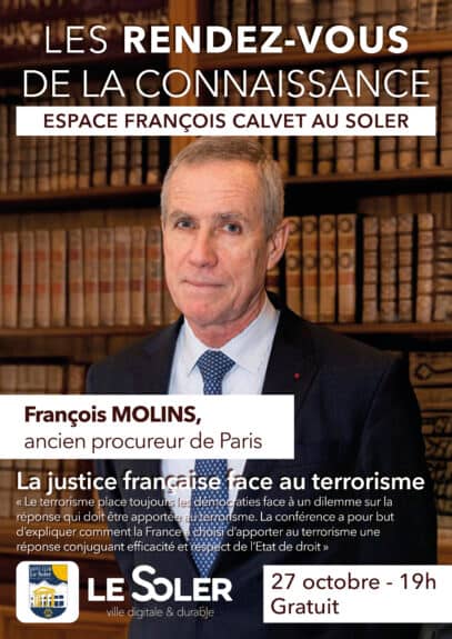 Illustration de l'événement : RDV DE LA CONNAISSANCE : FRANÇOIS MOLINS