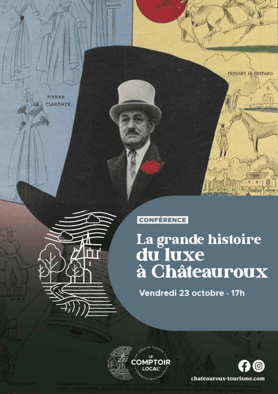 Illustration de l'événement : Conférence : La grande histoire du luxe à Châteauroux