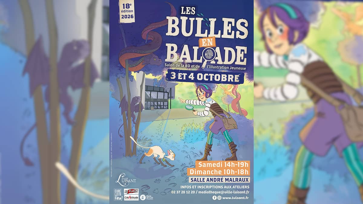 Illustration de l'événement : Salon de la Bande Dessinée « Les Bulles en balade »