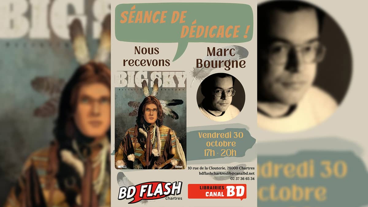 Illustration de l'événement : Séance de dédicace de Marc Bourgne pour Big Sky T.1