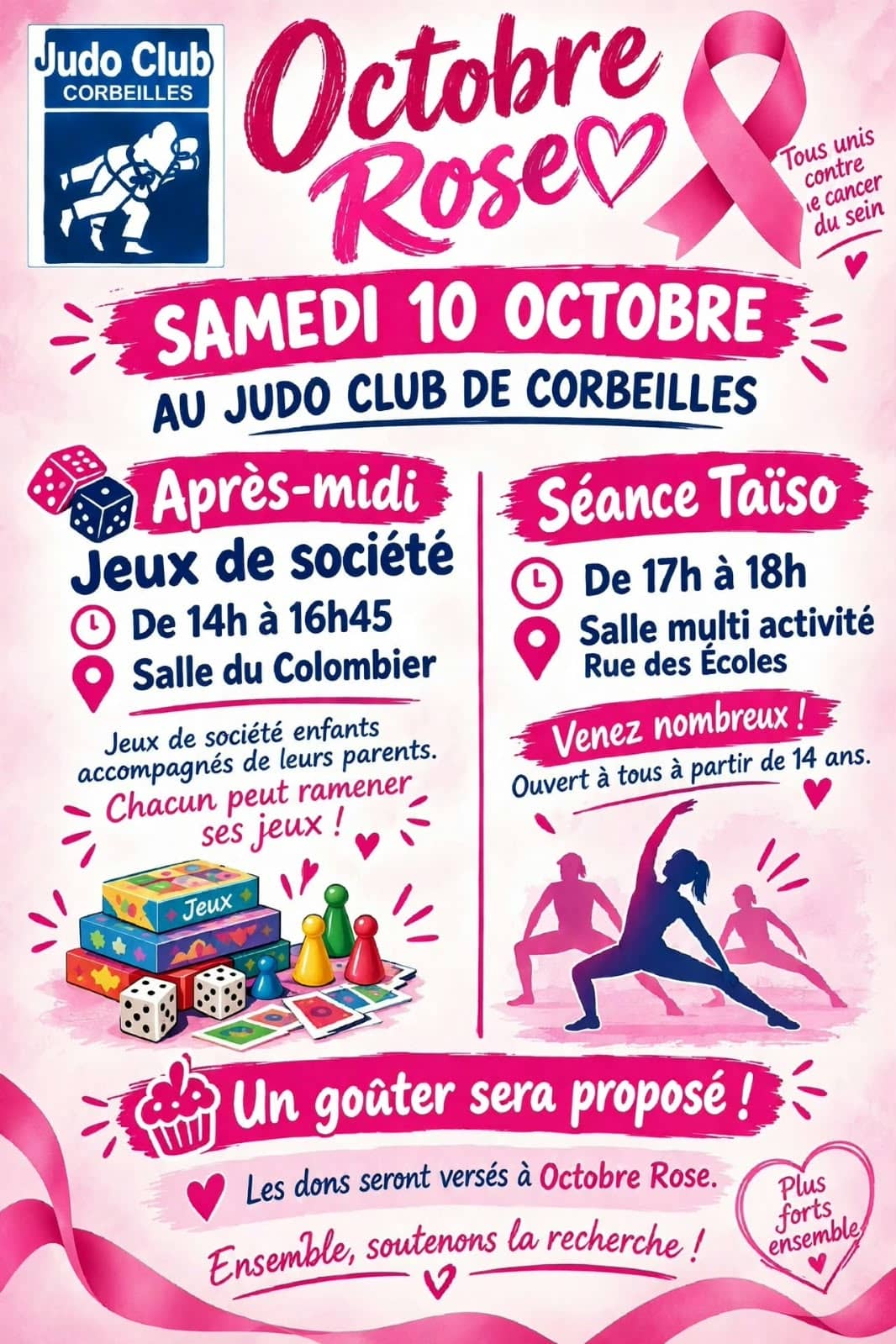 Illustration de l'événement : Après-midi jeux - Octobre rose