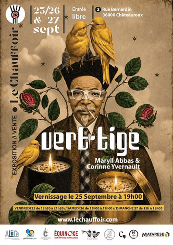 Illustration de l'événement : Exposition-vente de bougies exquises et collages décalés