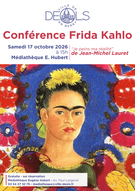 Illustration de l'événement : Conférence de Jean-Michel Lauret sur Frida Kahlo « Je peins ma réalité »