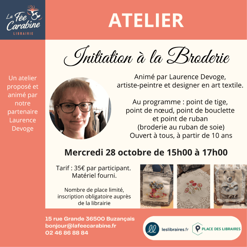 Illustration de l'événement : Atelier : Initiation à la Broderie