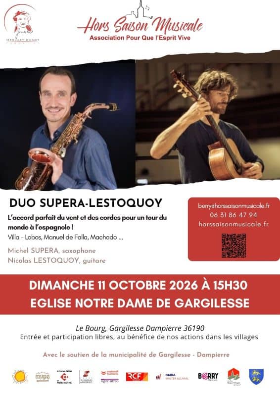 Illustration de l'événement : Duo Supera-Lestoquoy en concert !