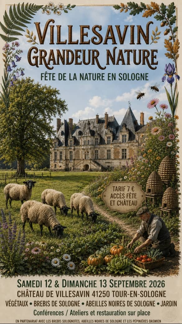 Illustration de l'événement : Villesavin grandeur nature. Abeilles, brebis et nature