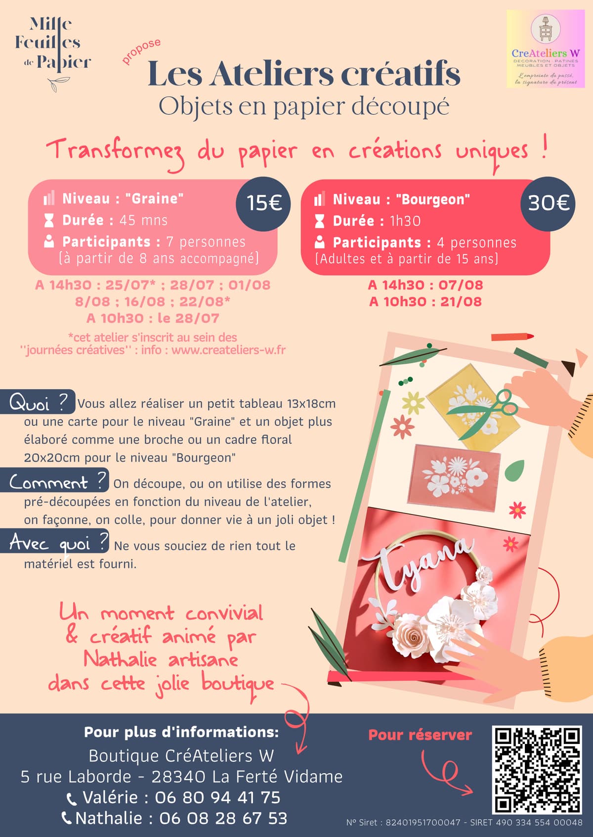 Illustration de l'événement : Ateliers Créatifs pour débutant : objets en papier découpé