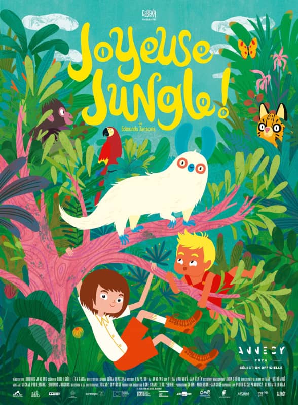 Illustration de l'événement : 1,2,3 ciné en vacances ! Projection jeunesse Joyeuse jungle