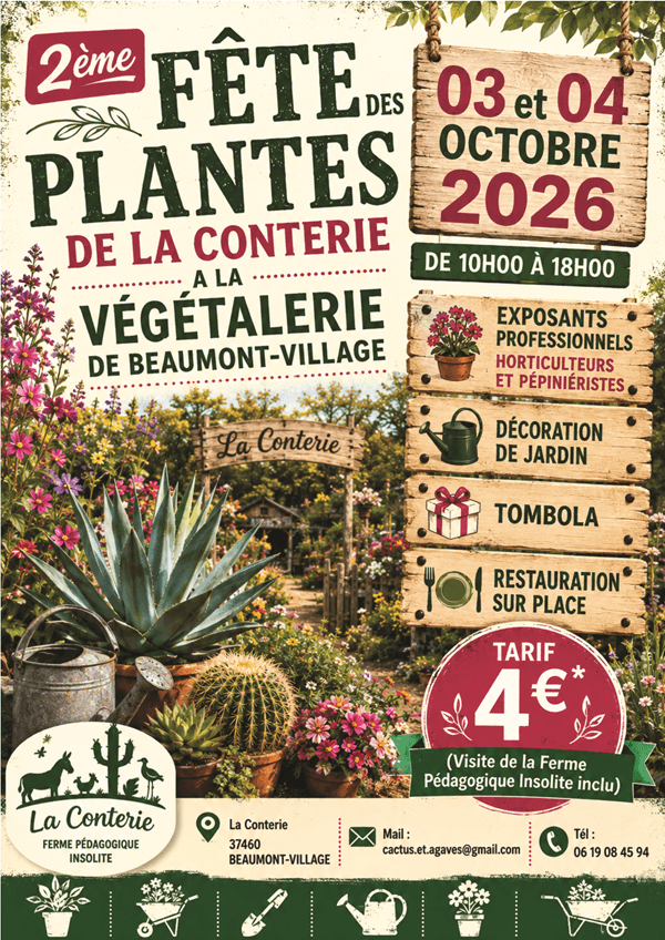 Illustration de l'événement : 2ème fête des plantes et de la conterie à la Végétalerie