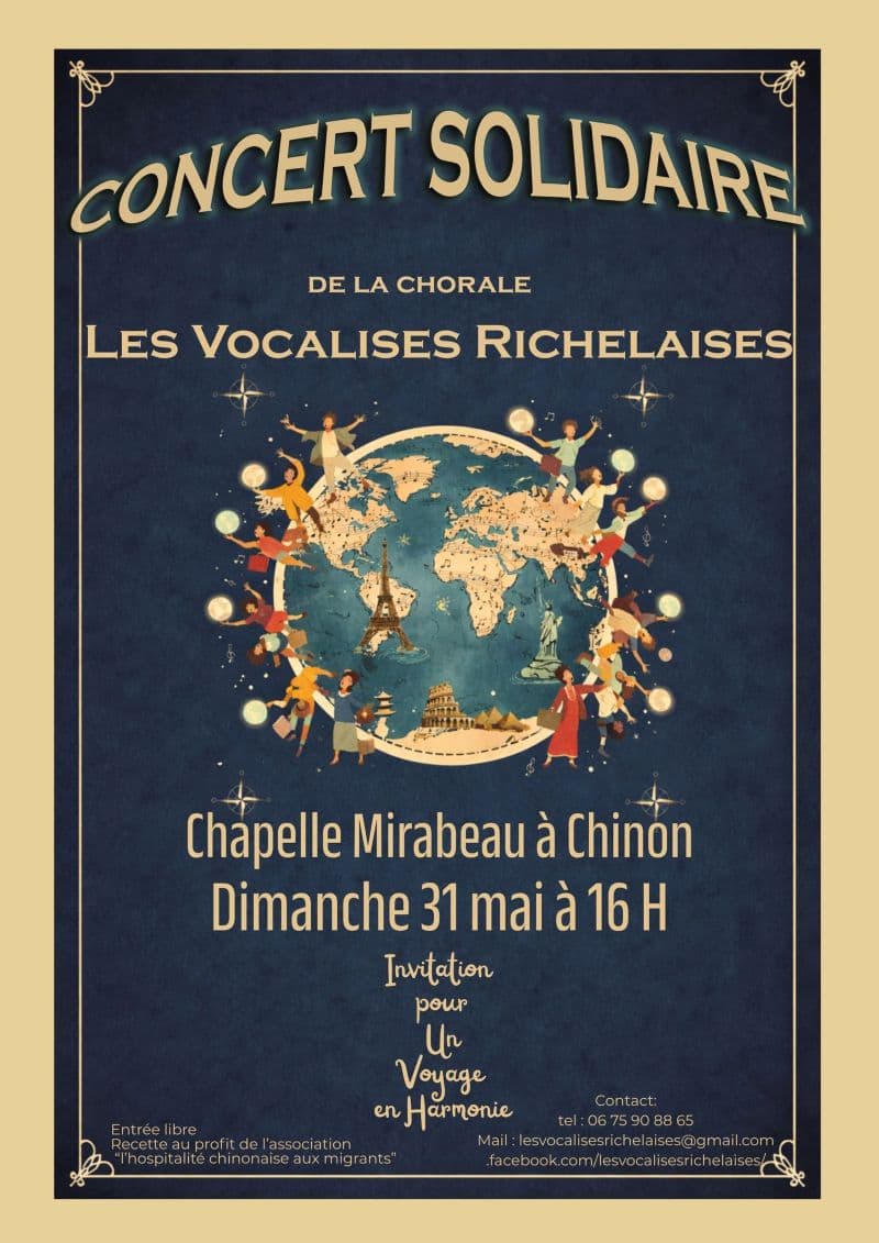Illustration de l'événement : Concert solidaire de la chorale "Les Vocalises Richelaises"