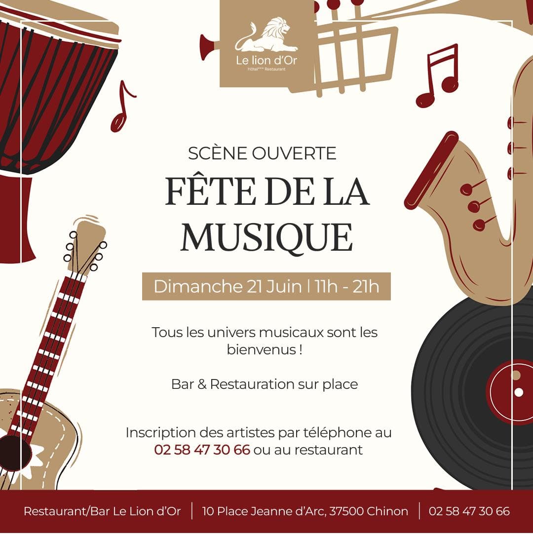Illustration de l'événement : Scène ouverte au Lion d'Or pour la Fête de la Musique