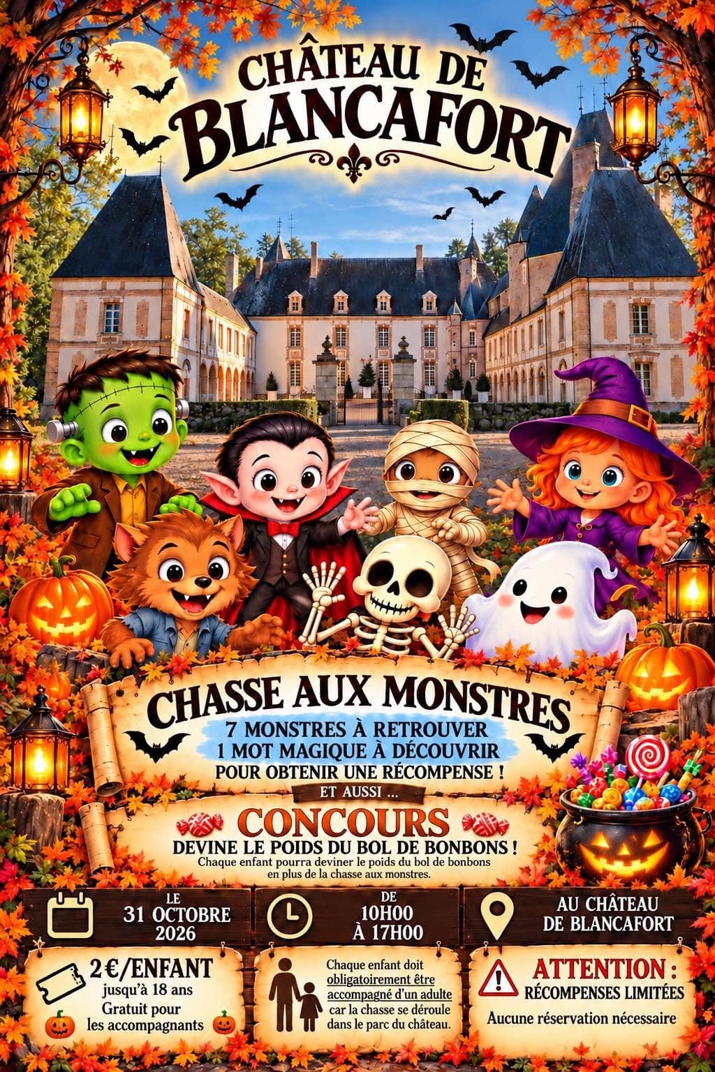 Illustration de l'événement : Halloween au château de Blancafort
