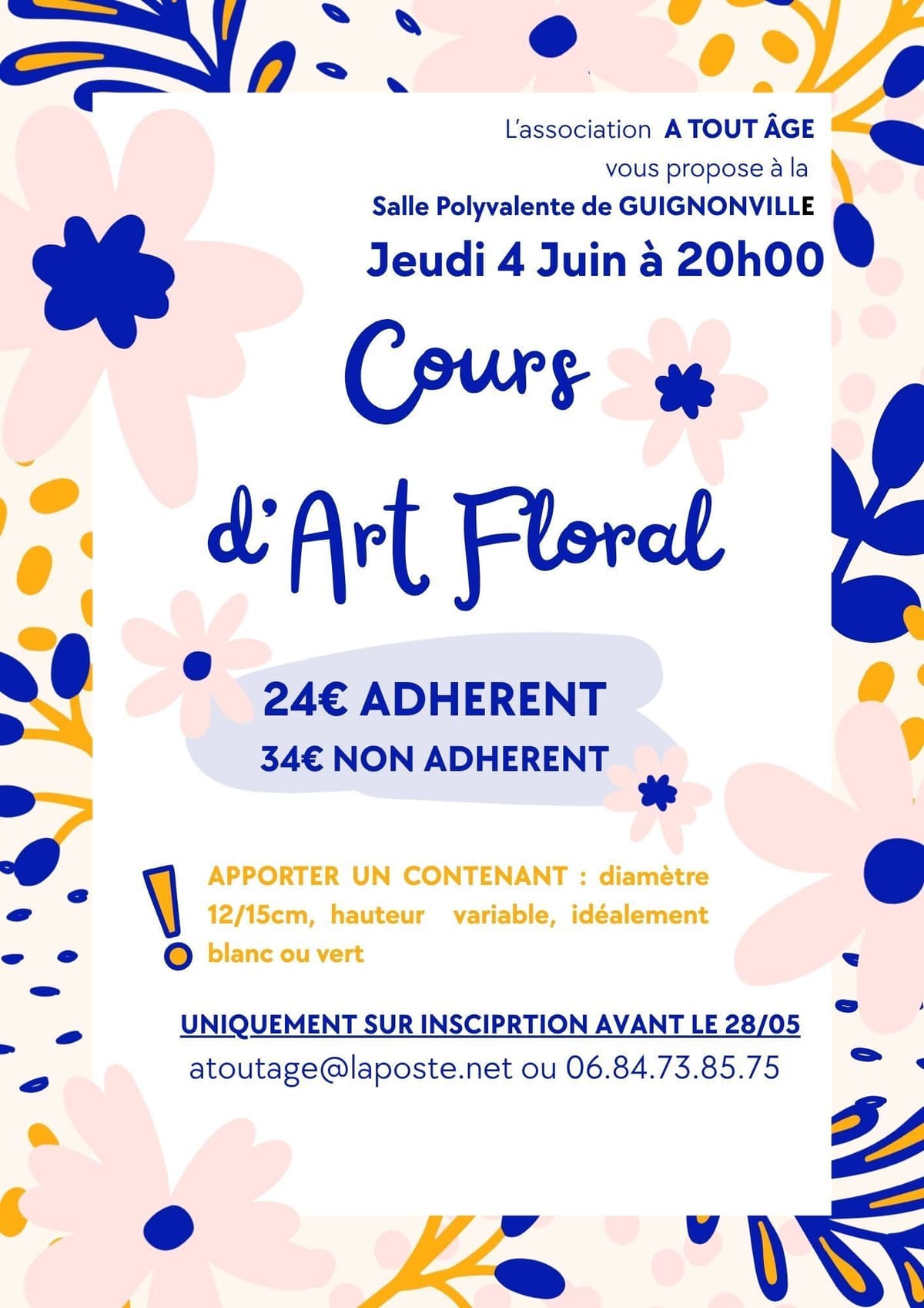 Illustration de l'événement : cours d'art floral