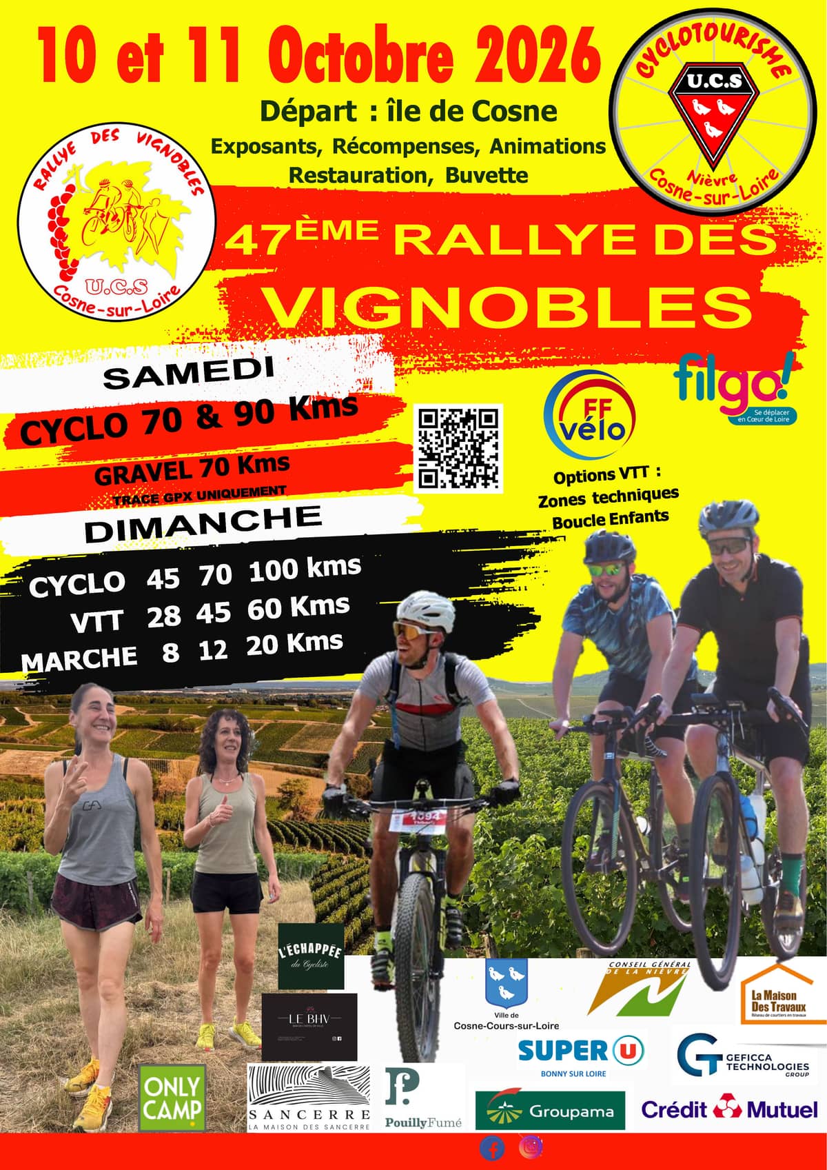 Illustration de l'événement : 47ème Rallye des Vignobles Cosne Pouilly Sancerre