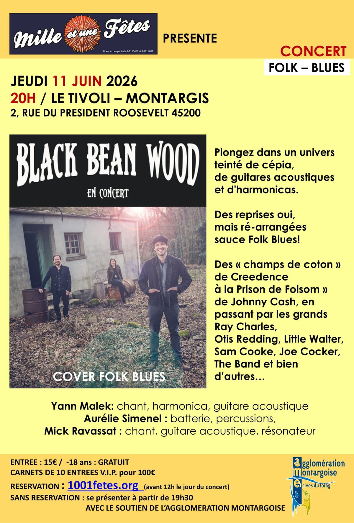 Illustration de l'événement : Concert Black Bean Wood