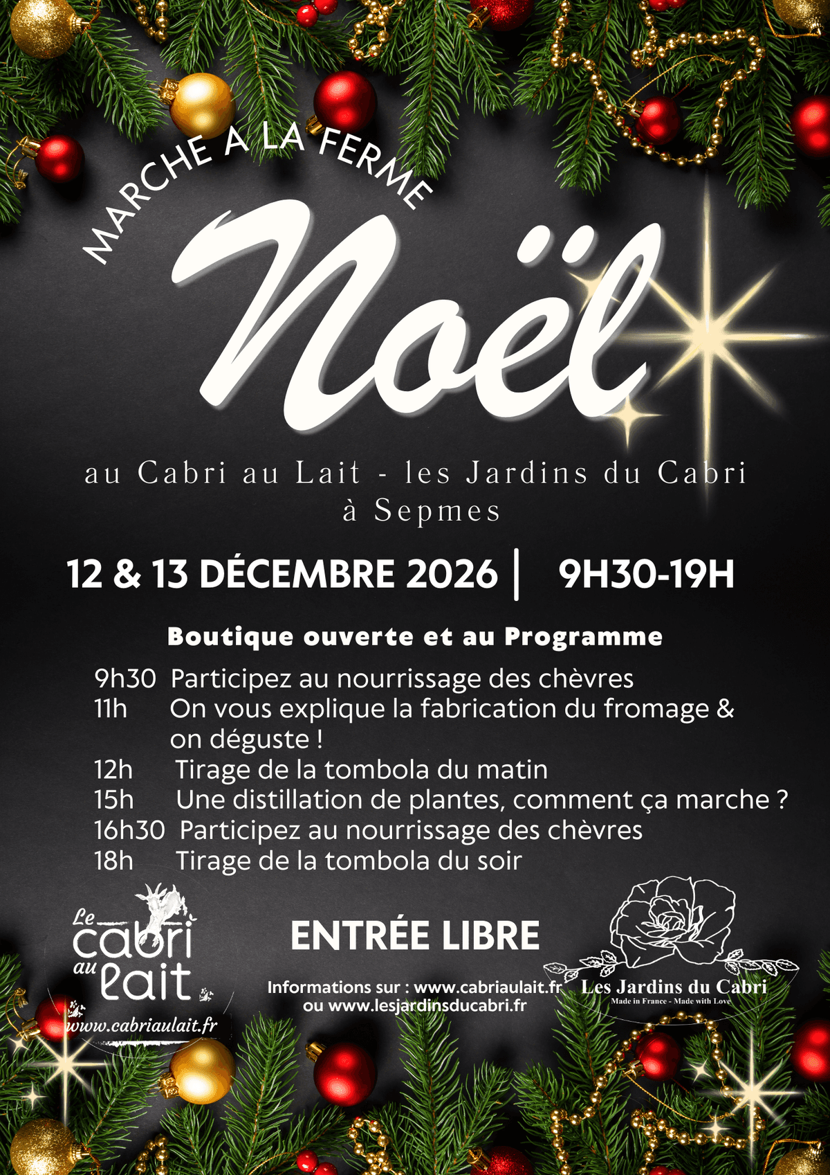 Illustration de l'événement : Marché de Noël à la ferme