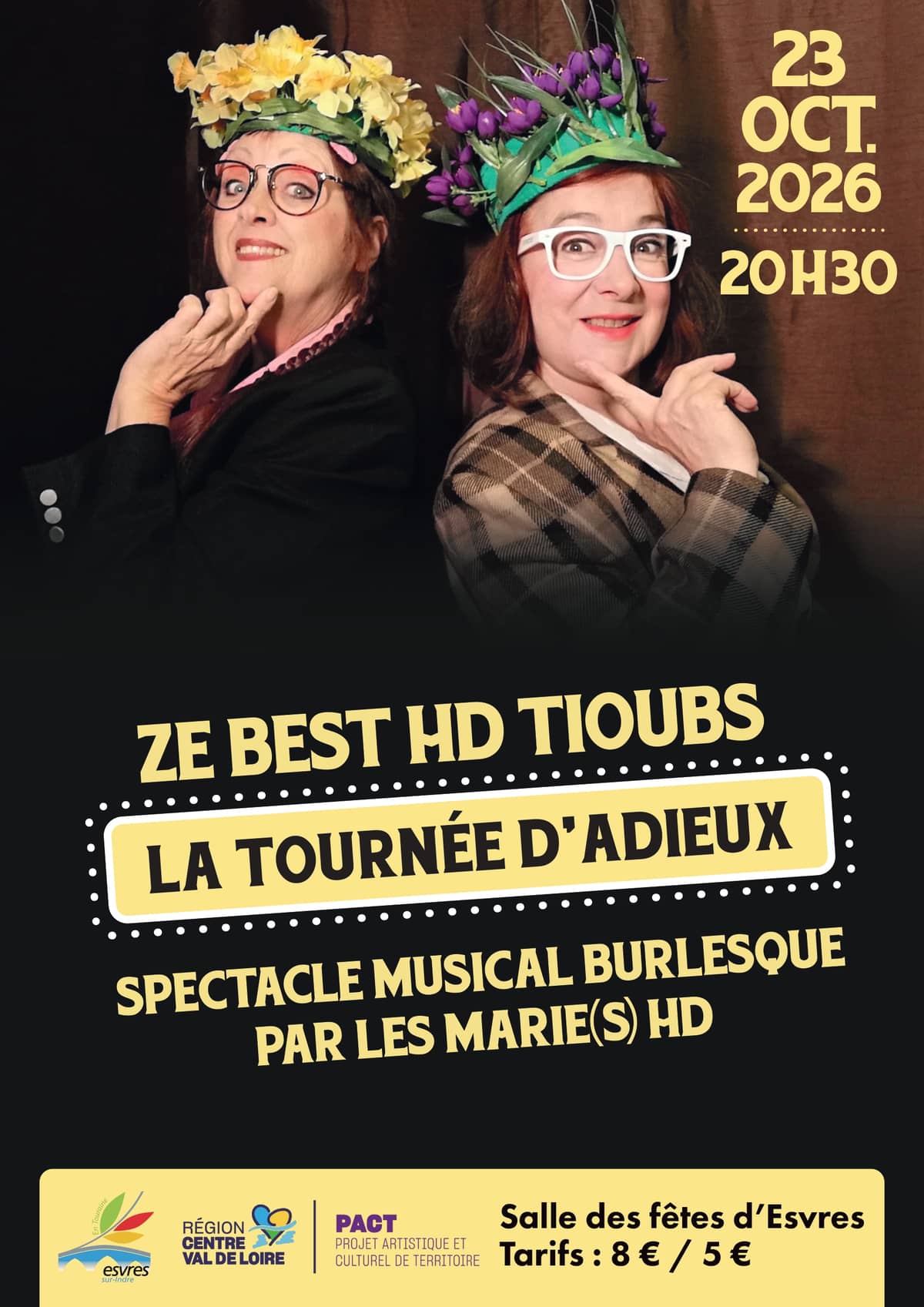 Illustration de l'événement : The Best HD Tioub's - La tournée d'adieu par les Marie(s) HD - spectacle burlesque