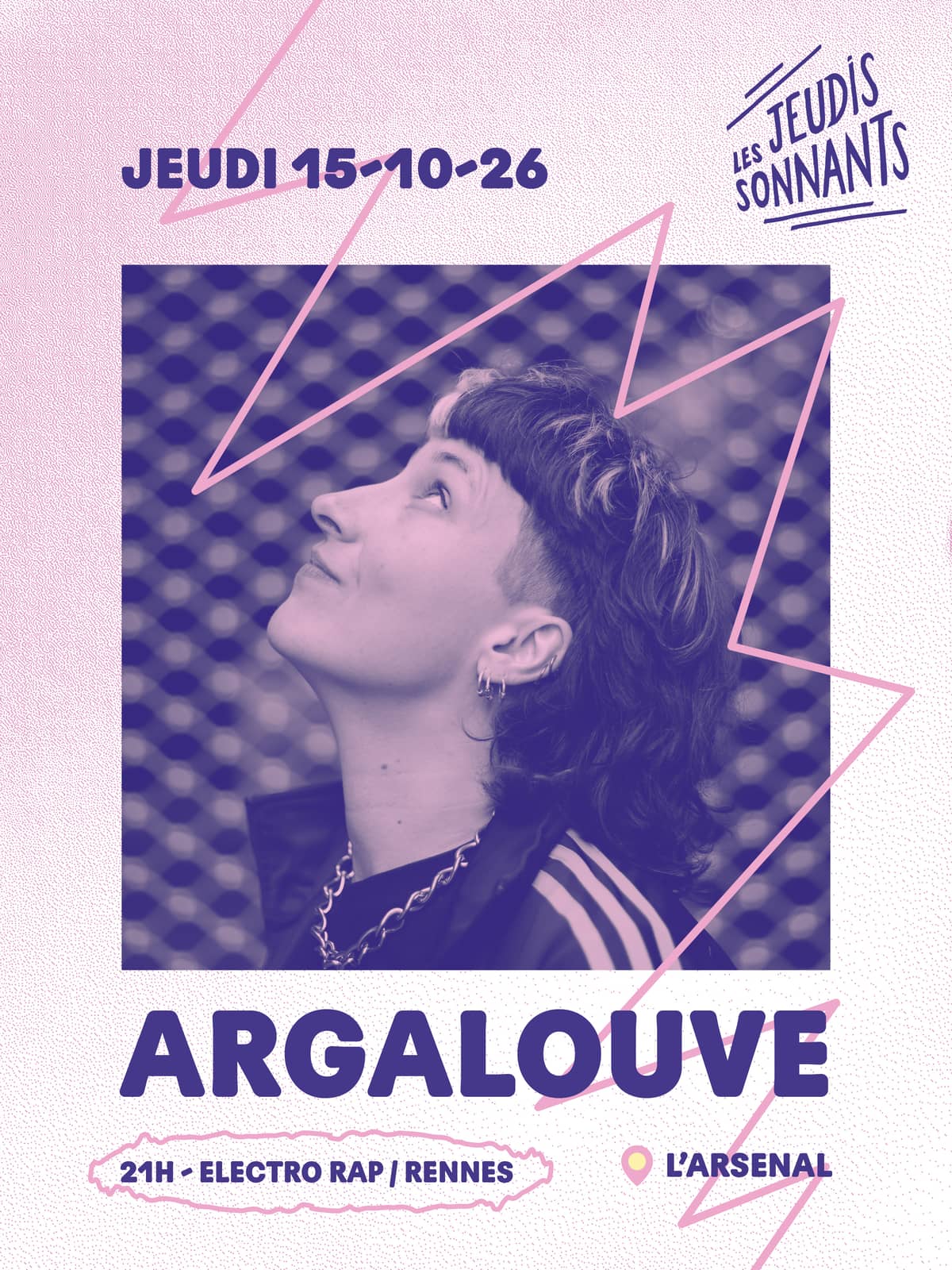 Illustration de l'événement : Les Jeudis Sonnants - Argalouve (electro-rap)