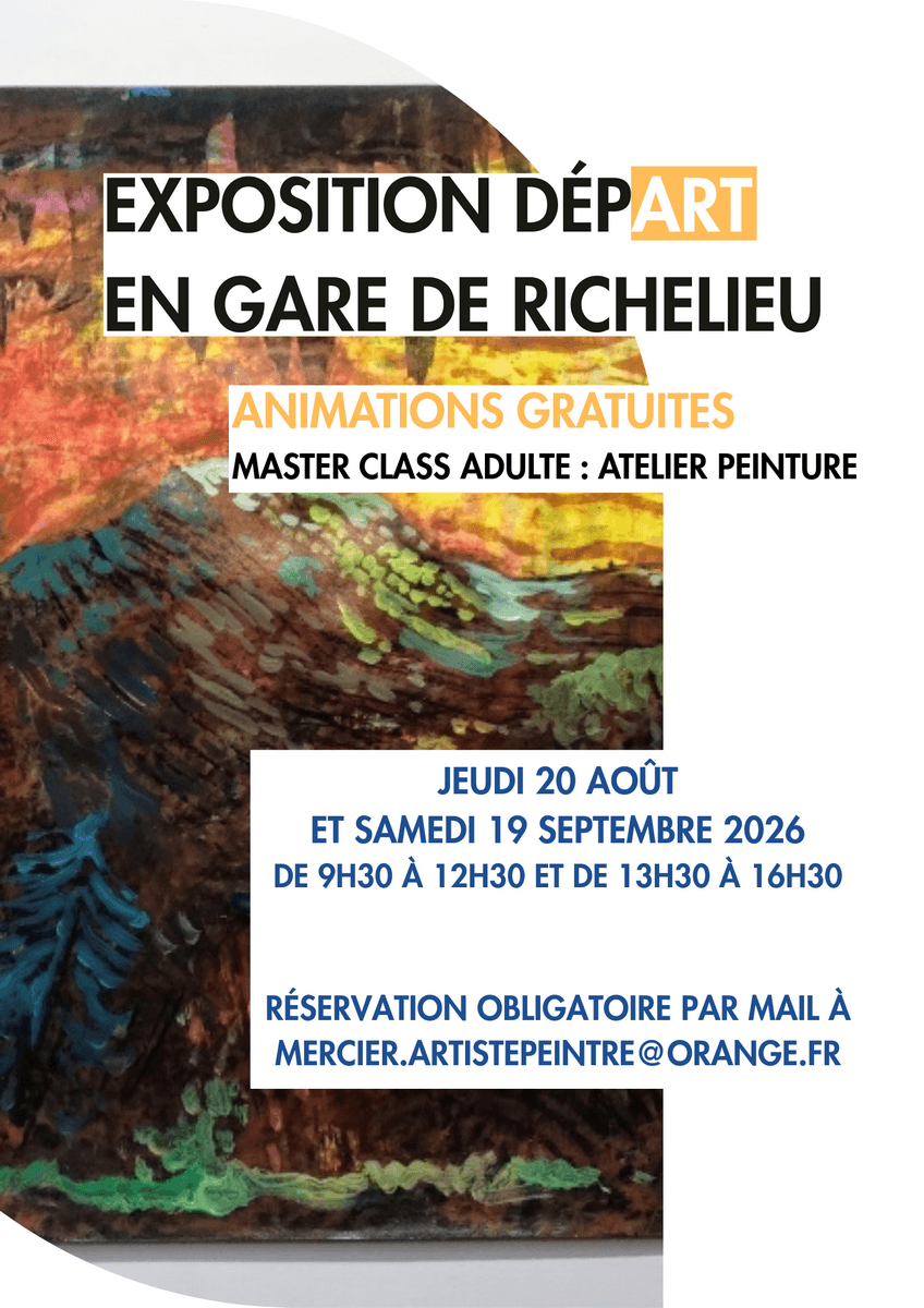 Illustration de l'événement : Master class adulte - Atelier peinture par Frédéric Mercier