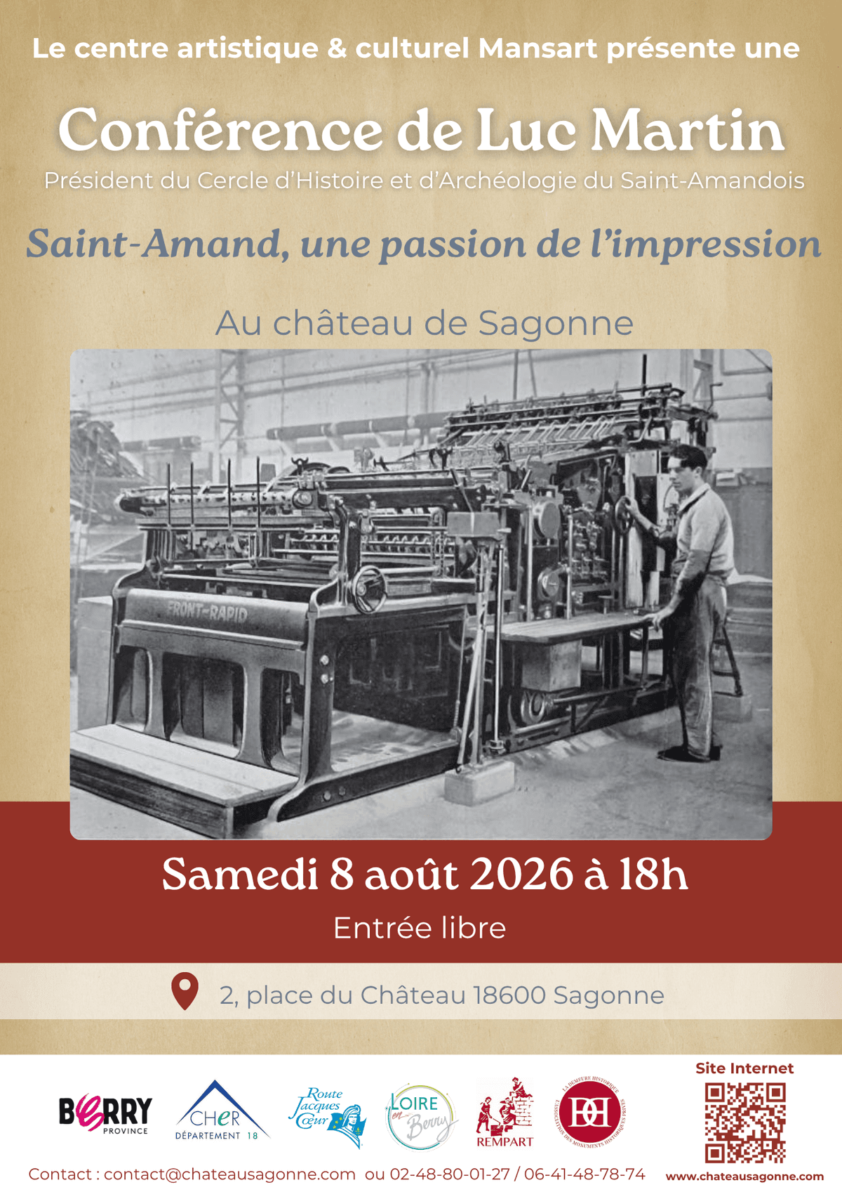 Illustration de l'événement : Conférence « Saint-Amand, une passion de l’impression »