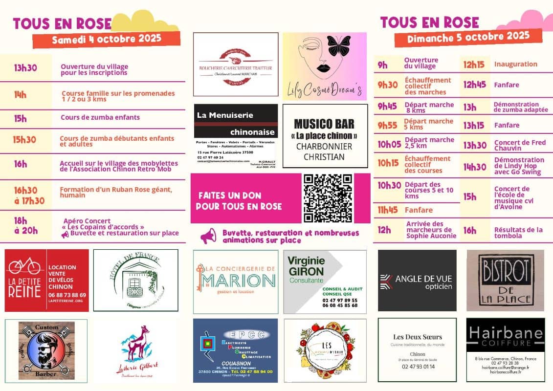 Illustration de l'événement : Tous en rose à Chinon !