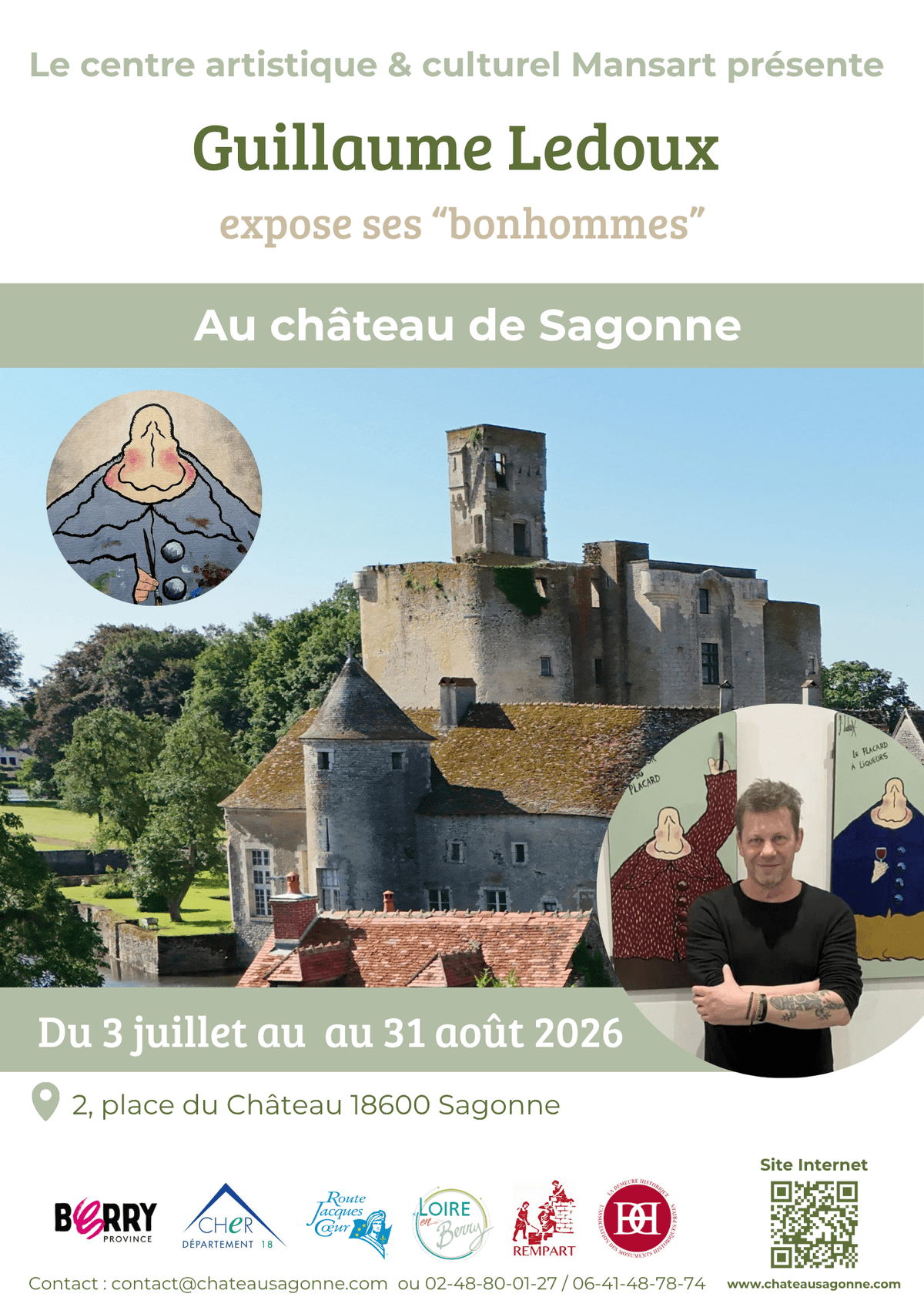Illustration de l'événement : « Guillaume Ledoux expose ses bonhommes »