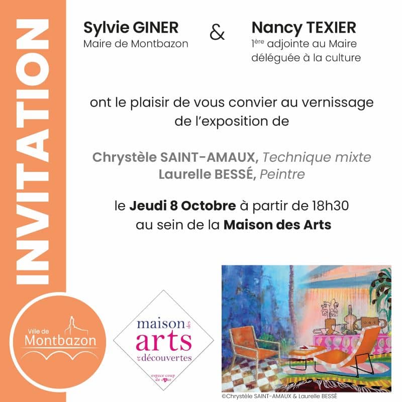 Illustration de l'événement : Exposition Laurelle BESSÉ et Chrystèle SAINT-AMAUX