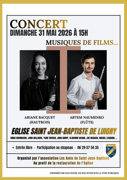 Illustration de l'événement : Concert en L'Église St-Jean-Baptiste de Luigny
