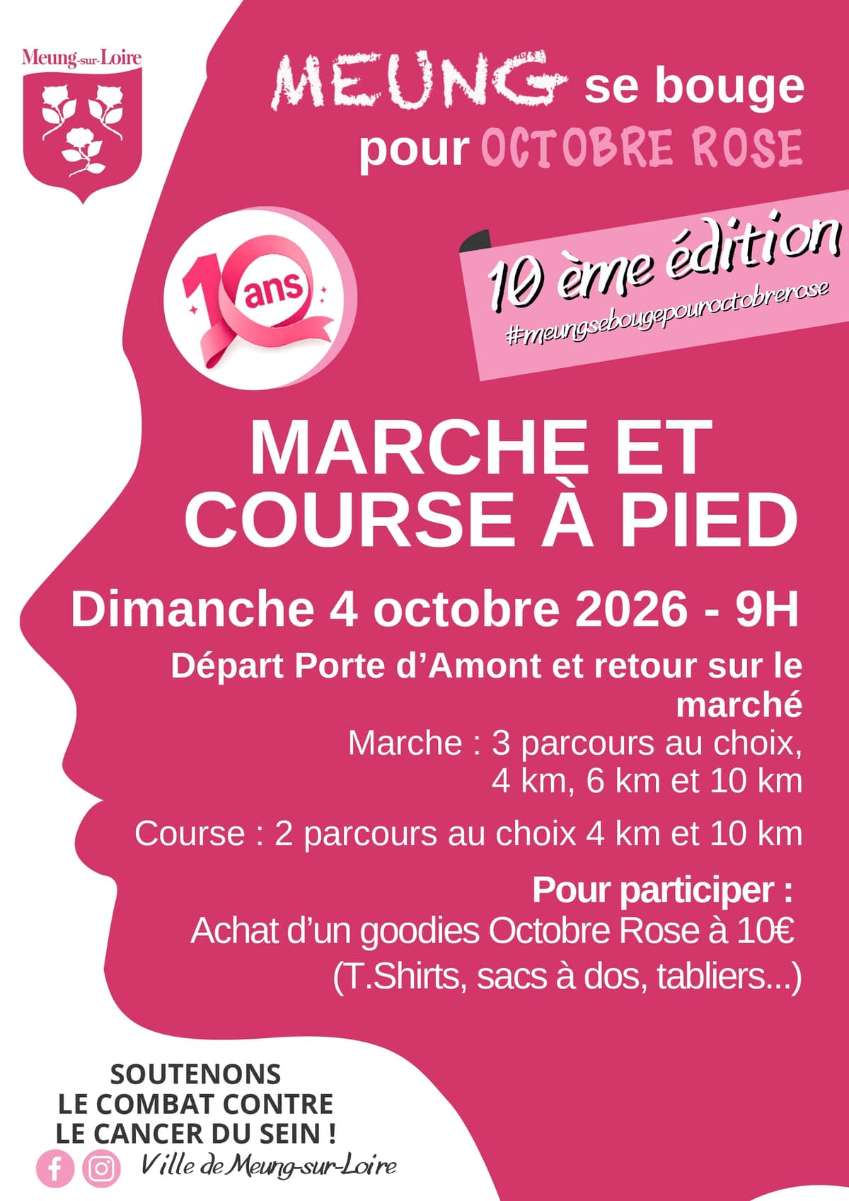 Illustration de l'événement : Meung se bouge pour Octobre Rose