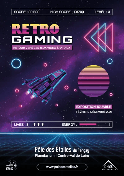 Illustration de l'événement : Exposition temporaire : Rétrogaming : retour vers les jeux-vidéo spatiaux