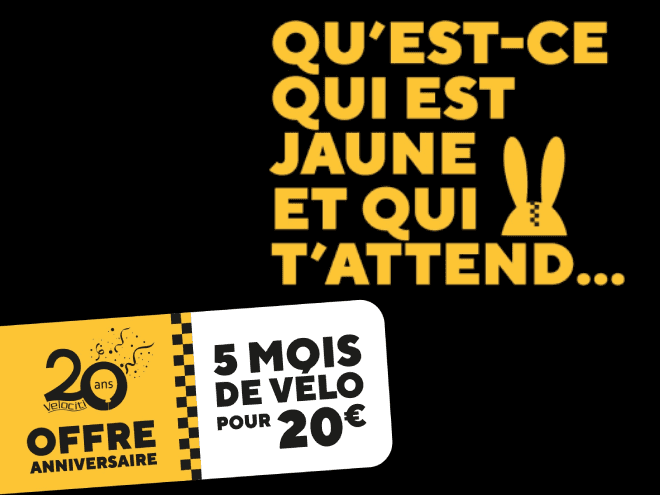 Illustration de l'événement : Tarif anniversaire Velociti
