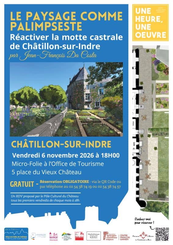 Illustration de l'événement : Le paysage comme palimpseste : la motte castrale de Châtillon-sur-Indre