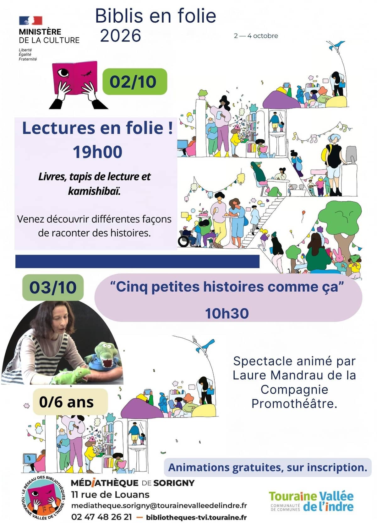 Illustration de l'événement : Lectures en folie !