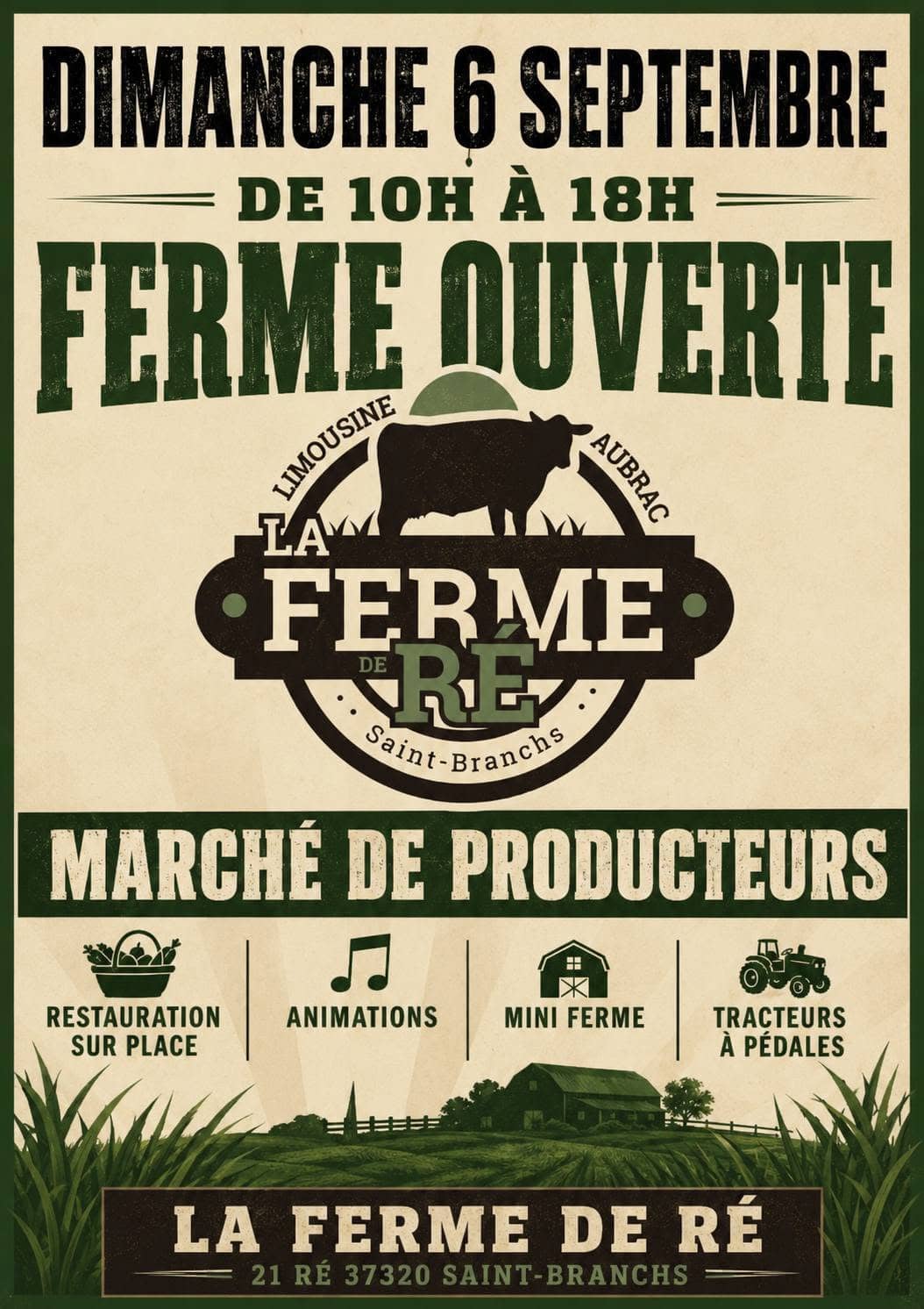 Illustration de l'événement : Ferme ouverte - La Ferme de Ré