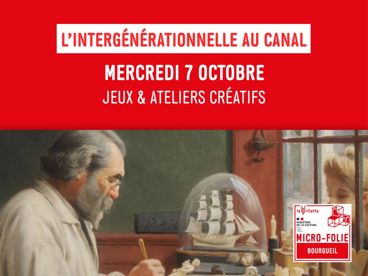 Illustration de l'événement : Les ateliers de la Microfolie / L’intergénérationnelle au canal