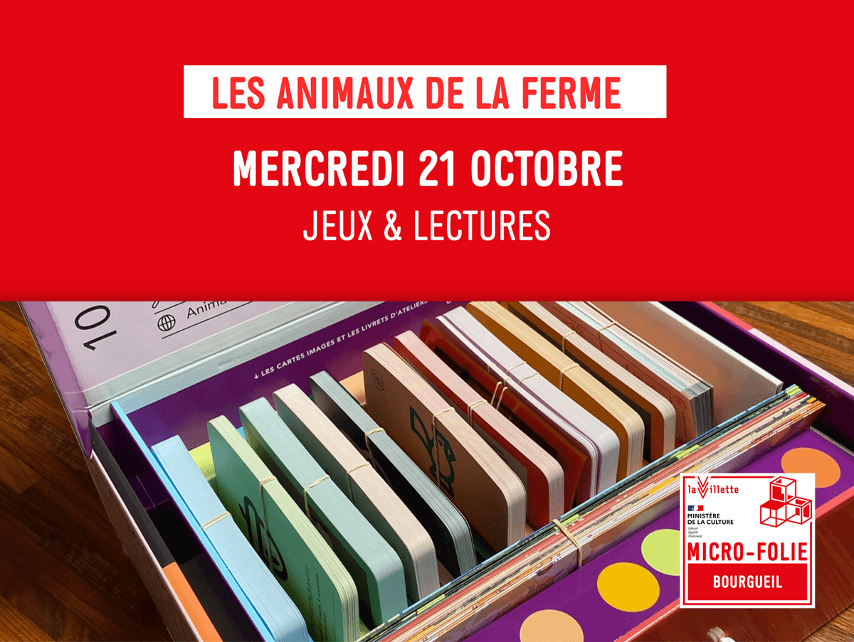 Illustration de l'événement : Les ateliers de la Microfolie / Les animaux de la ferme
