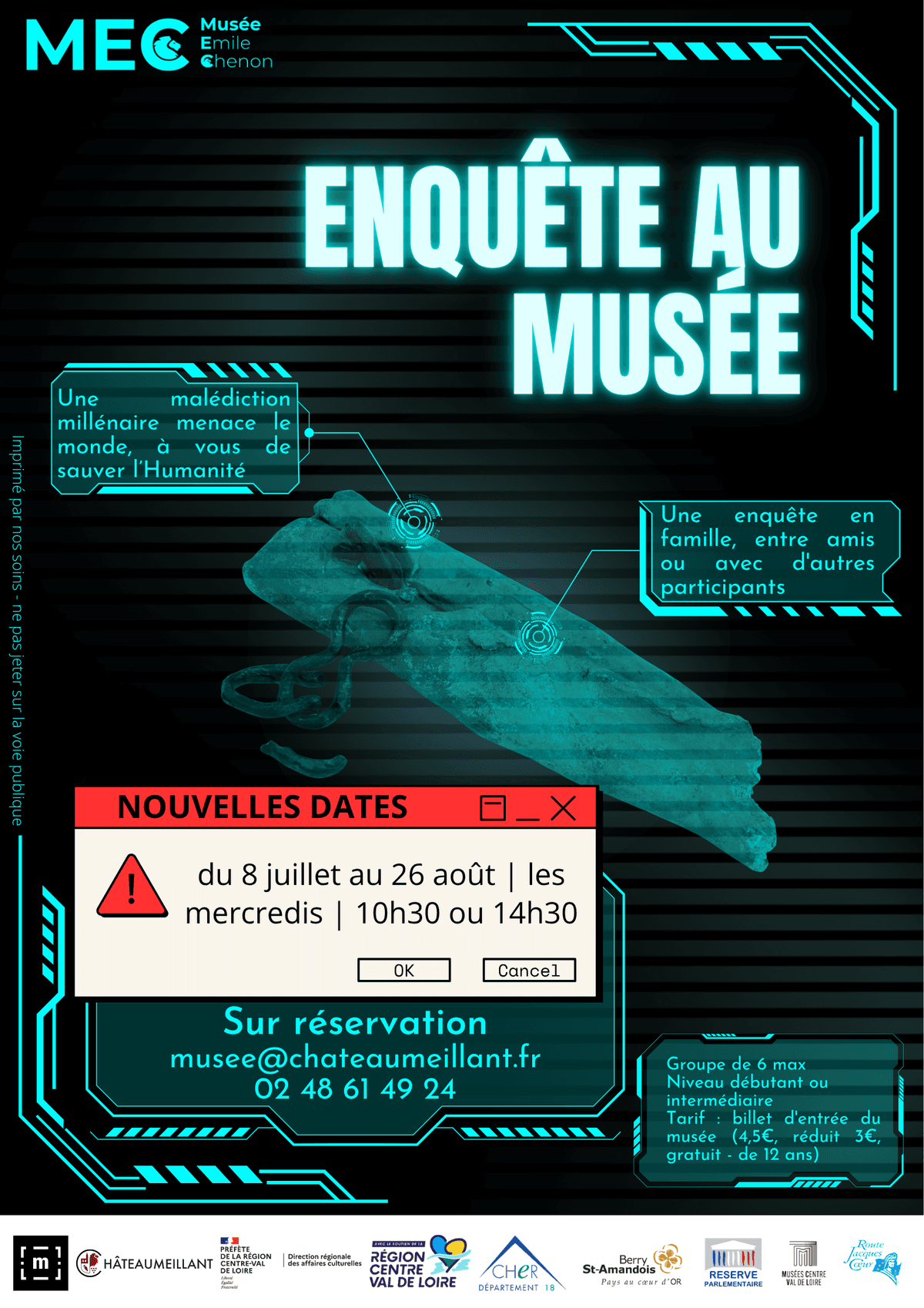 Illustration de l'événement : Enquête au MEC de Châteaumeillant en juillet