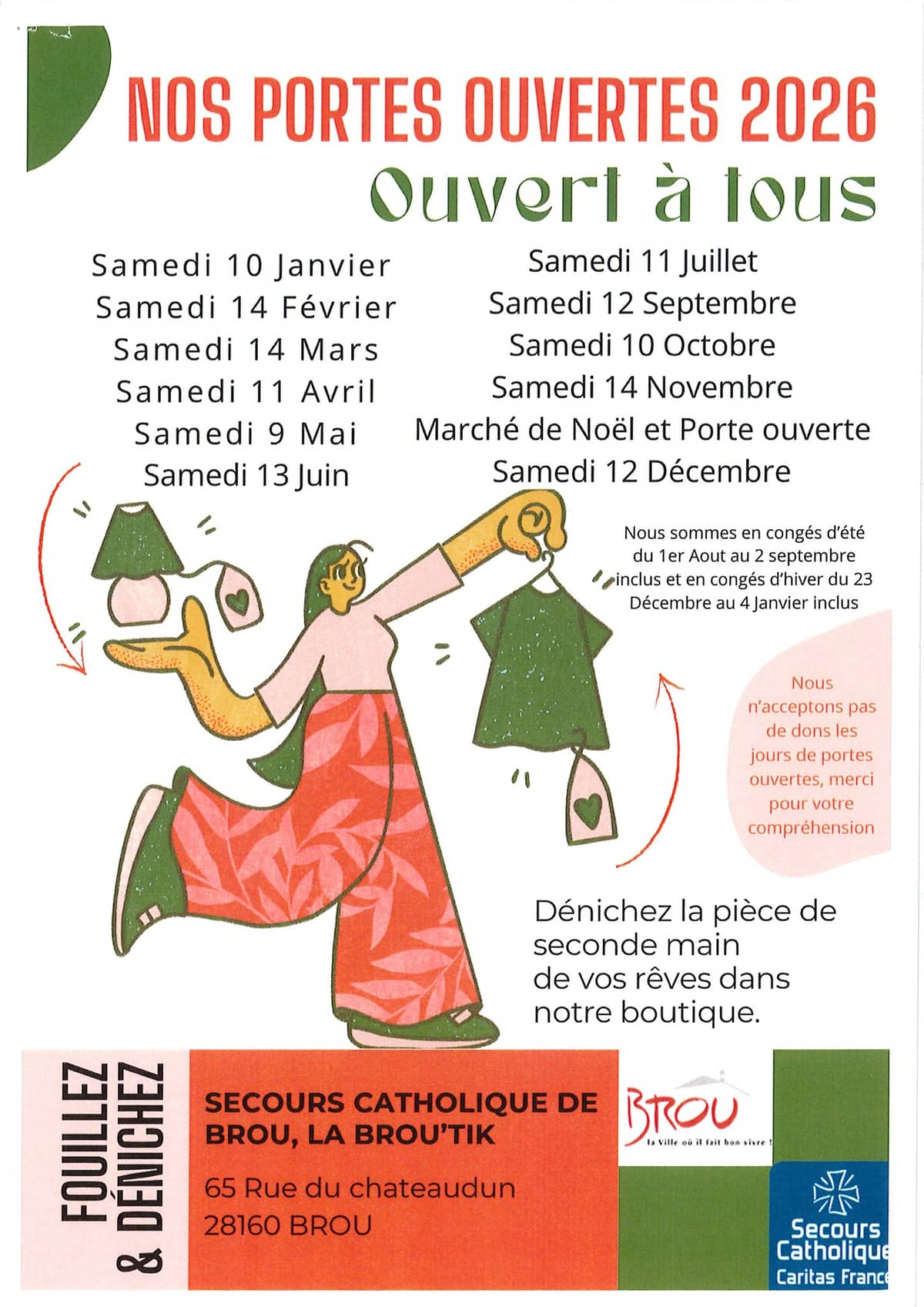 Illustration de l'événement : Portes ouvertes à la boutique du Secours Populaire