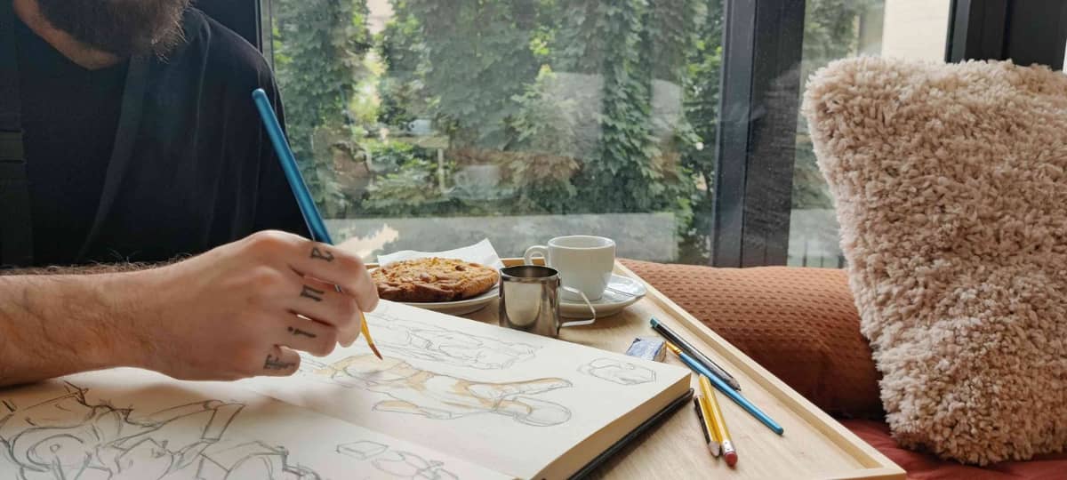 Illustration de l'événement : Café · cookie · croquis