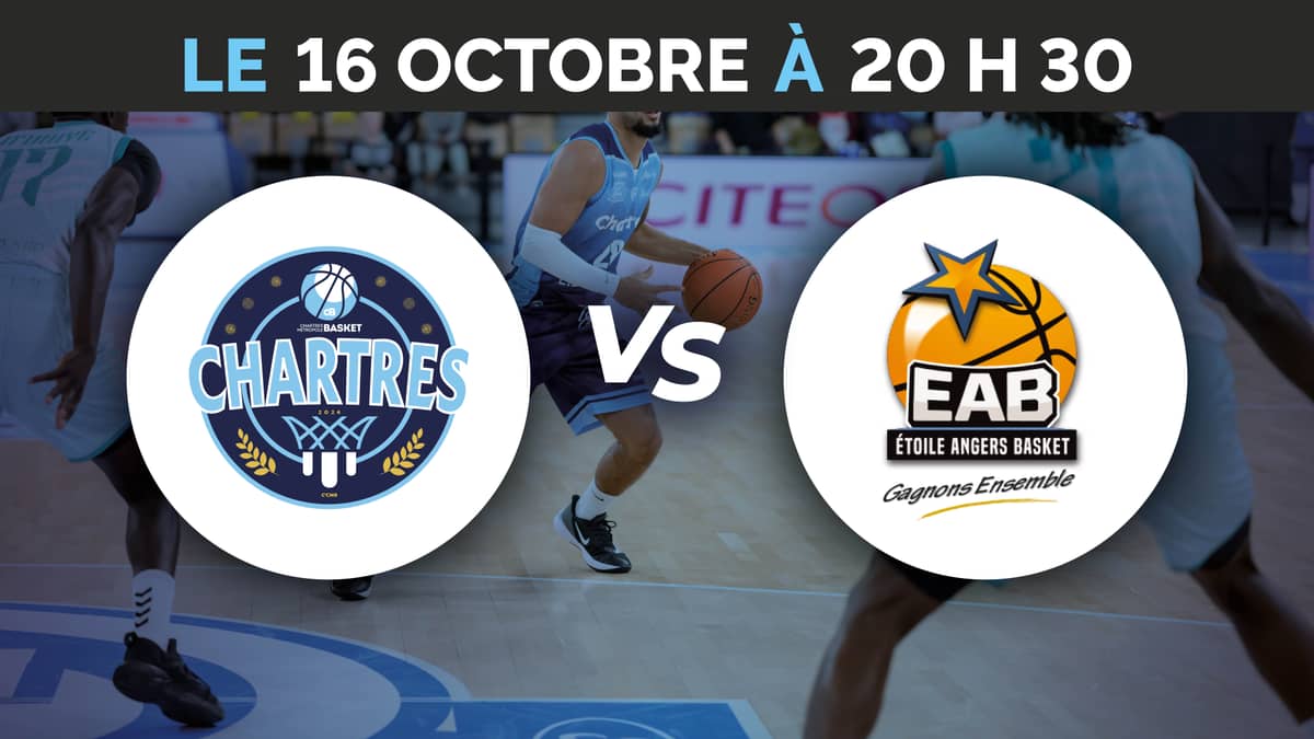 Illustration de l'événement : C'Chartres Métropole Basket Masculin vs Étoile Angers Basket