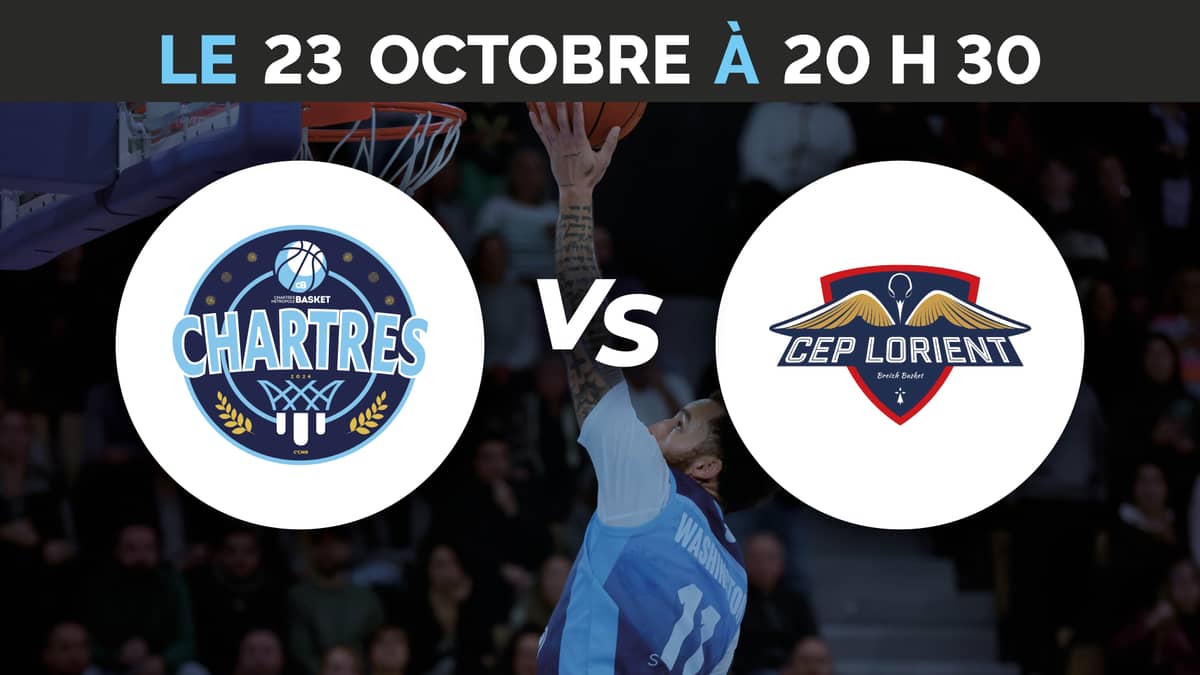 Illustration de l'événement : C'Chartres Métropole Basket Masculin vs CEP Lorient Breizh Basket