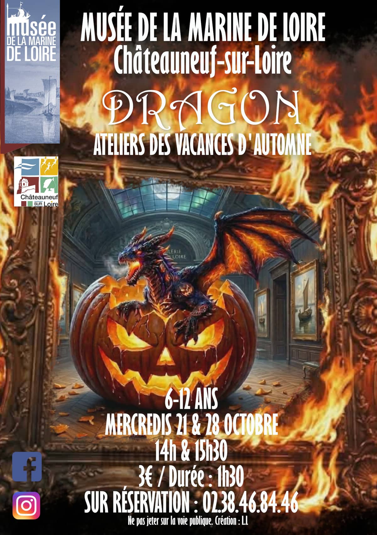 Illustration de l'événement : Atelier des vacances d'automne : "Dragons!"