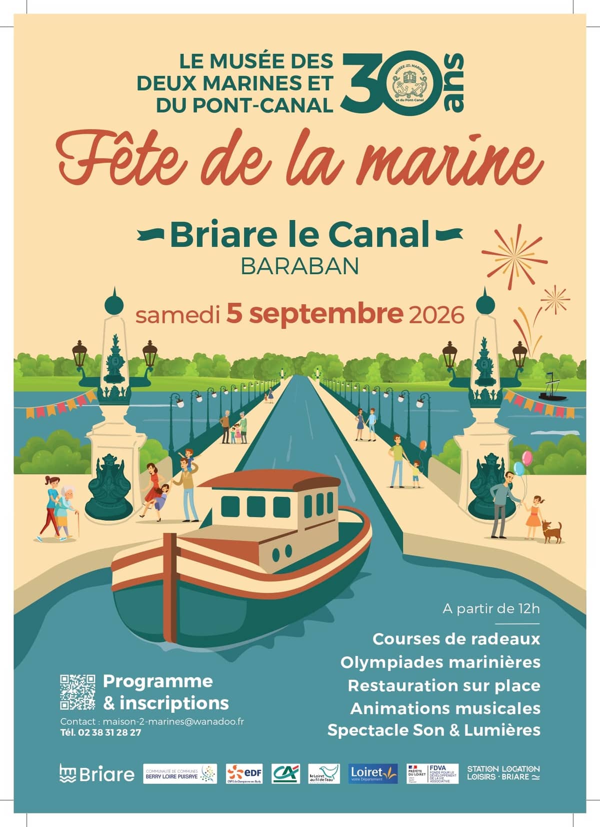 Illustration de l'événement : Journée anniversaire : 30 ans du Musée des 2 Marines et du Pont-Canal